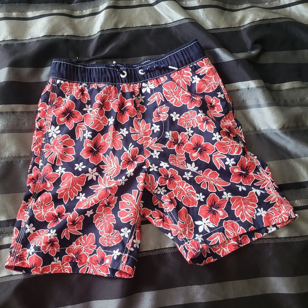 GAP Swim Shorts Red and Blue Quick-Dry